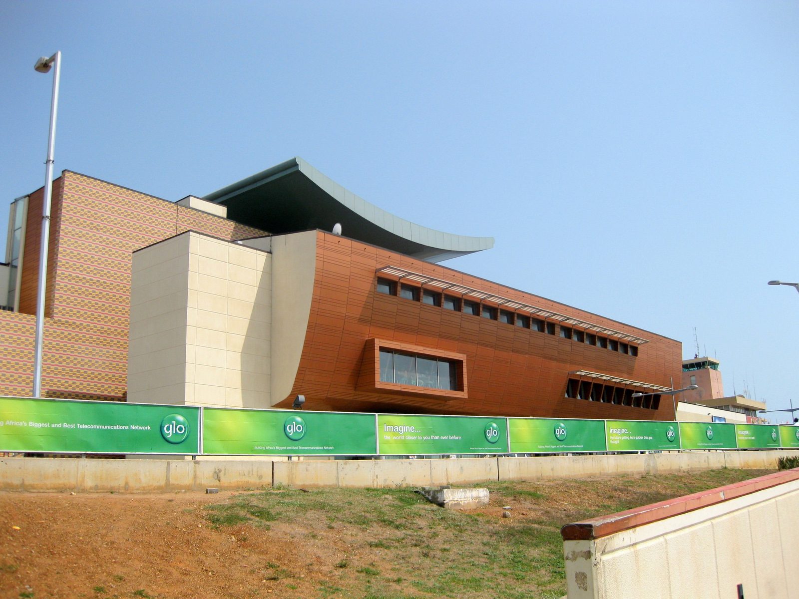 The terminal building at Kotoka International Airport in Accra, Ghana, the main arrival point for travellers moving to Ghana